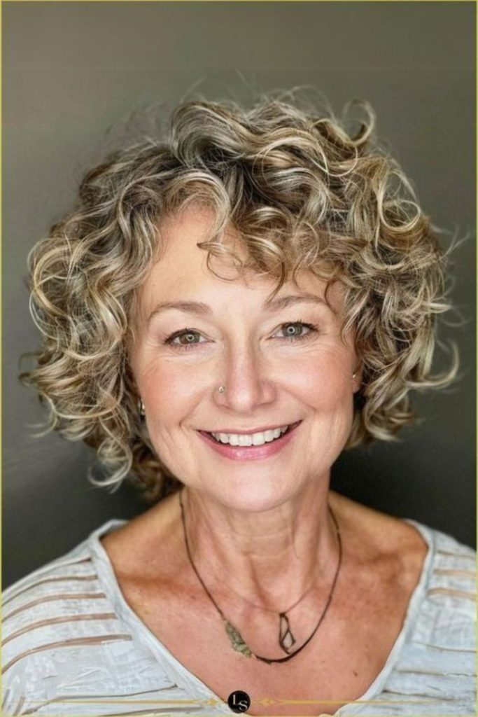 Golden curls soft playful bounce