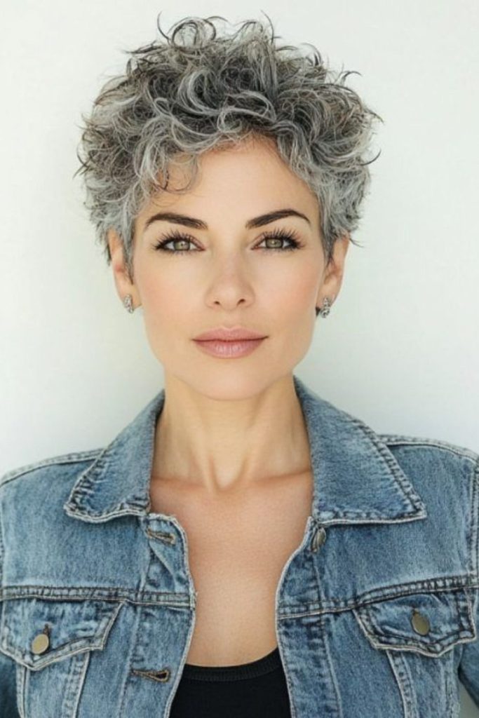 Tiny playful curls adding whimsical charm.