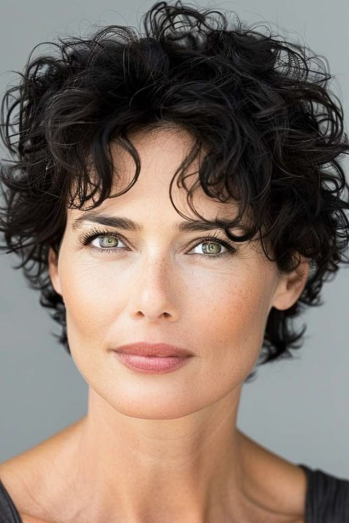 Radiant ringlets short layered curls