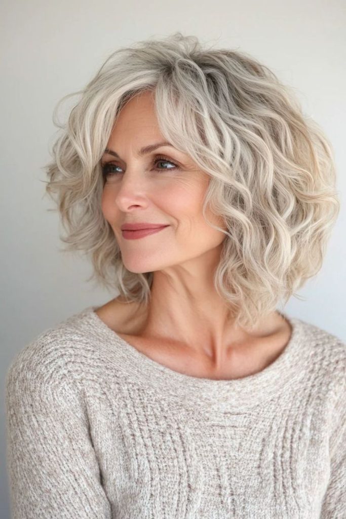 Short layered curls soft bounce