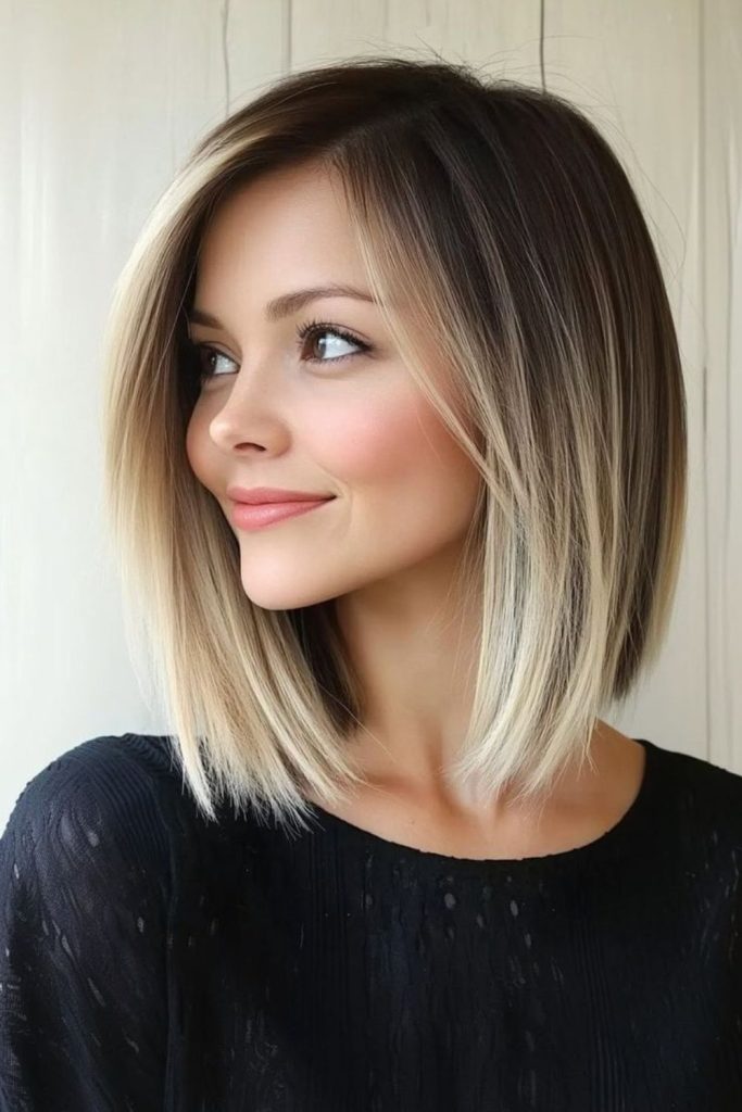 Moonlit lob with gentle straight curves.