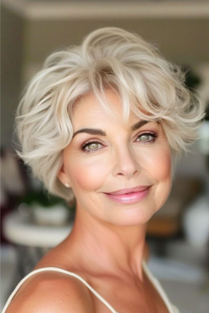 Breezy ocean-inspired short haircut.