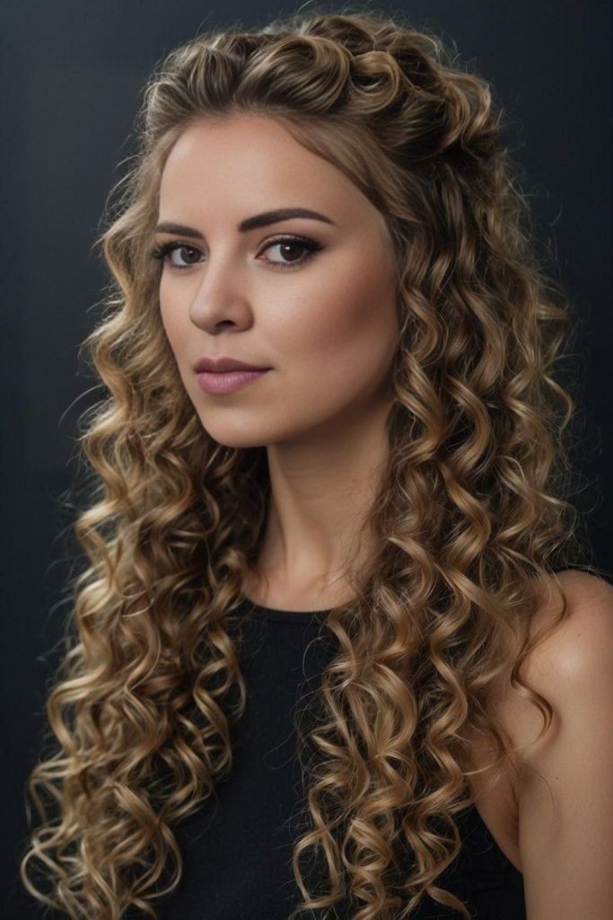 Opal Crest Halo glowing opalescent halo curls