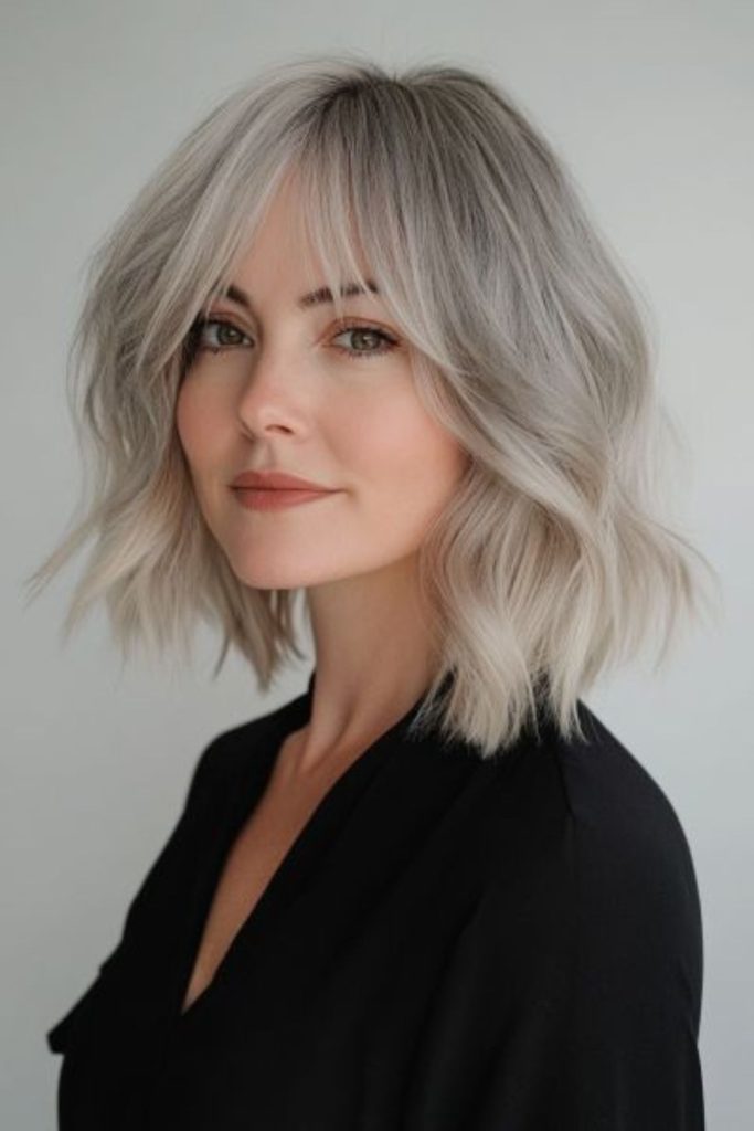 Opal-shine silken ripple wave bob