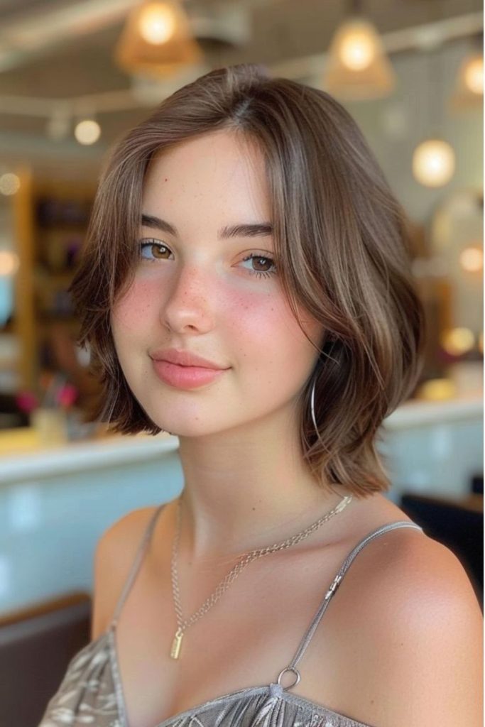 Gloss bob enhancing fine shine