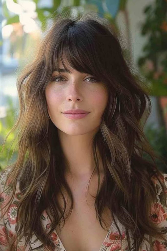 Light fringe softening facial upper arcs.