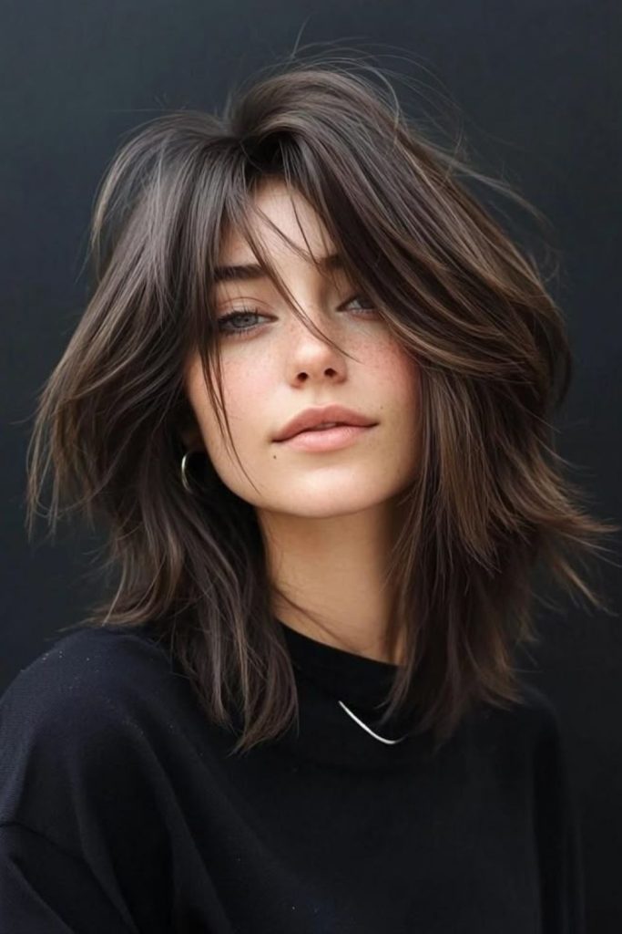 Floating layers enhance airy thin hair.