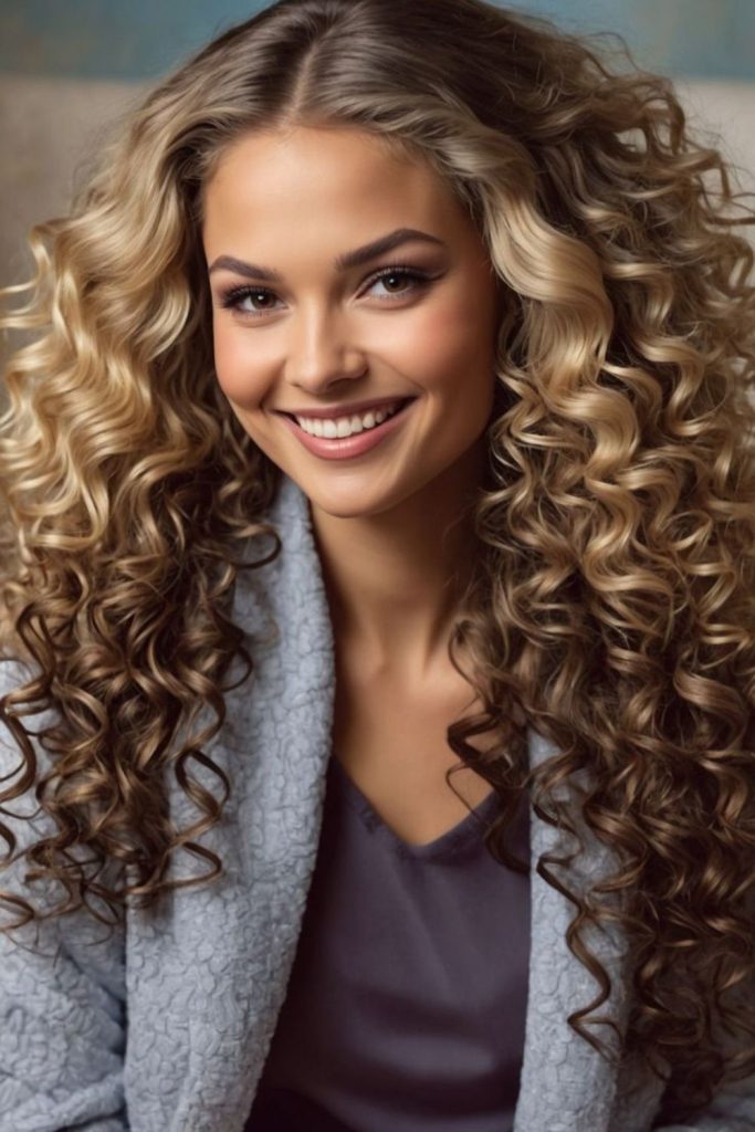 Seafoam Relaxed Spiral beachy foam-inspired spirals