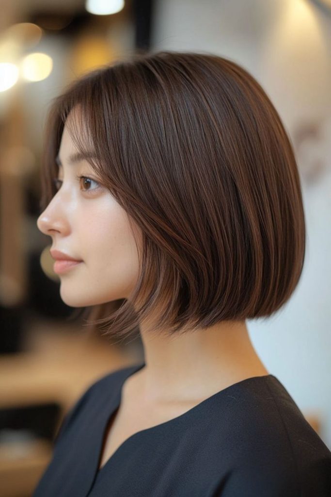Compact silky bob for sleek shape