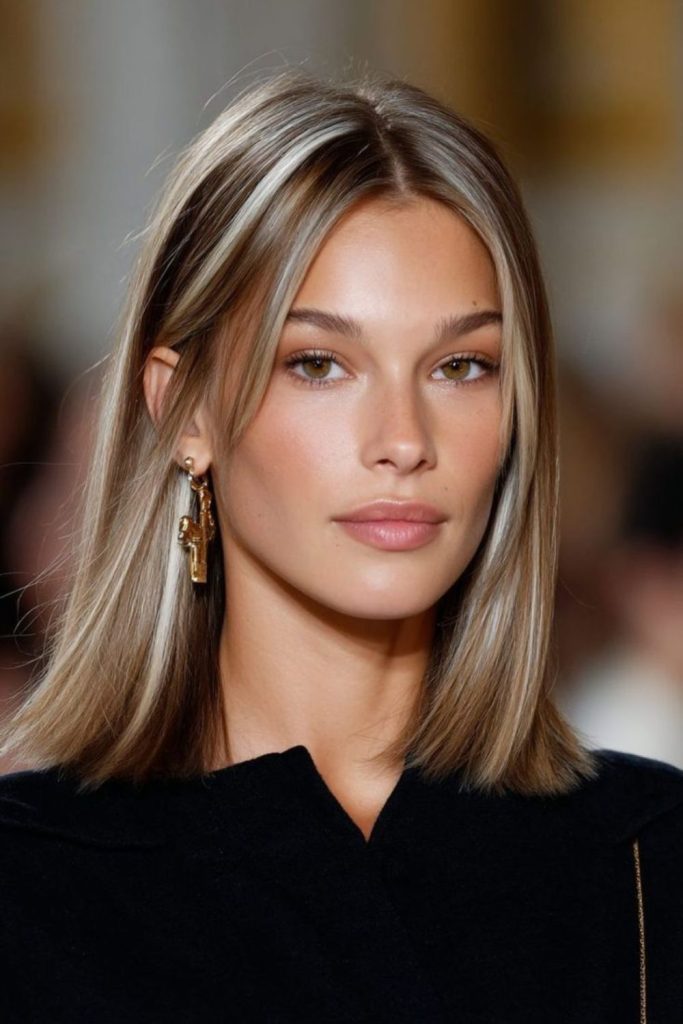 Rustic smokewood tousled textured bob