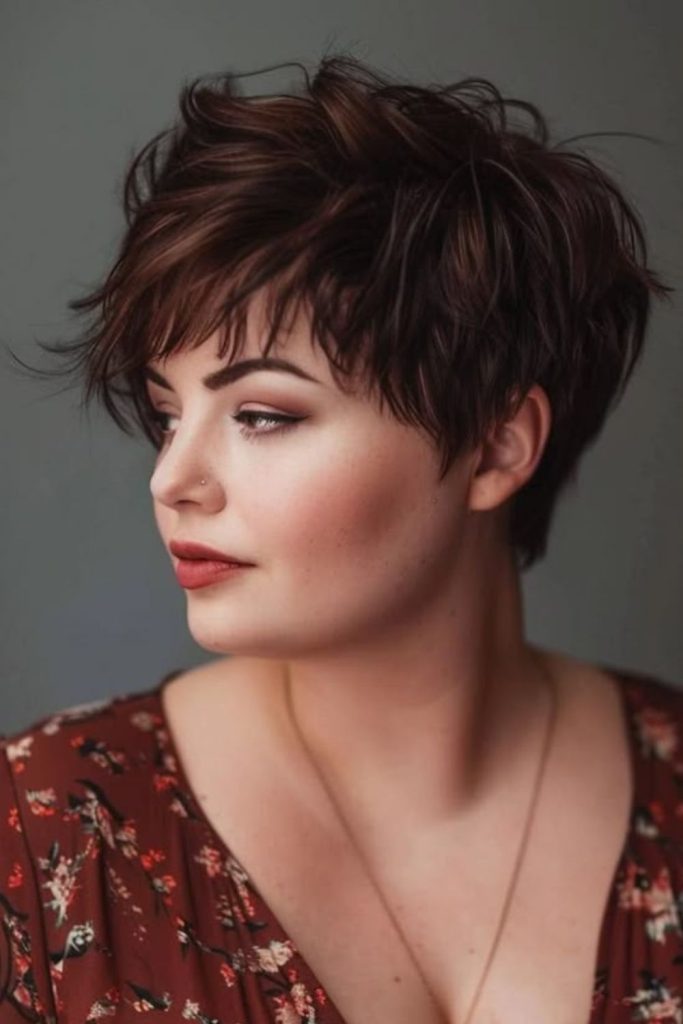 Spiky shag pixie with lively lift