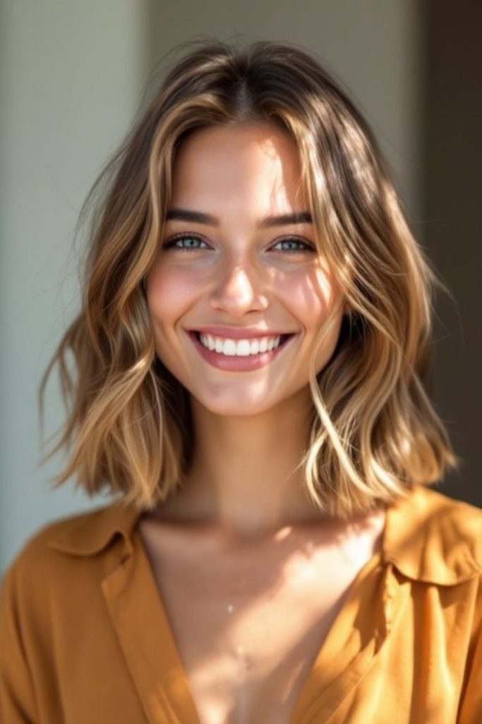 Starshine shimmering ripple lob waves