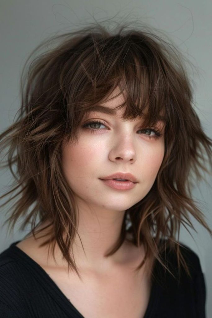 Textured Shag Flick messy layered shag