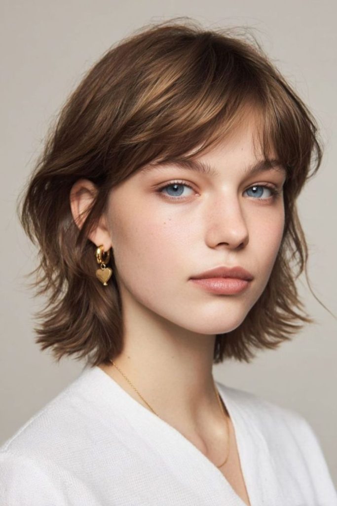 Tiny bob with tousled layers