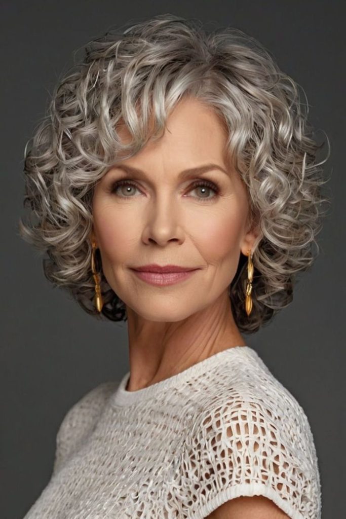 Divergent spirals lively short hair