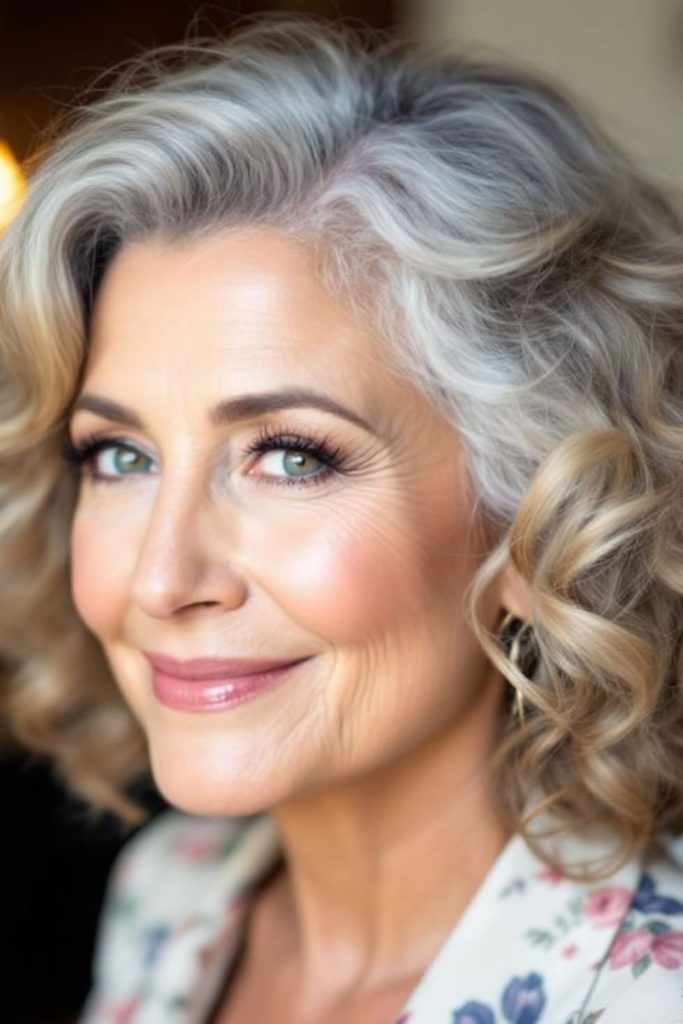 Velvet curls cascading with rich tone.