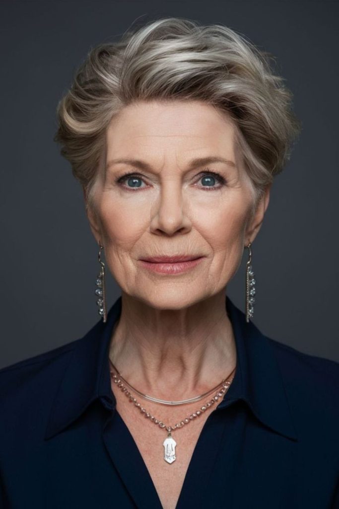 Vintage inspired pixie elegance.