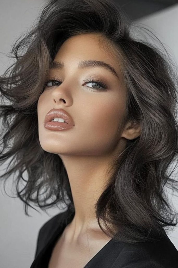 Fine hair with root volume lift