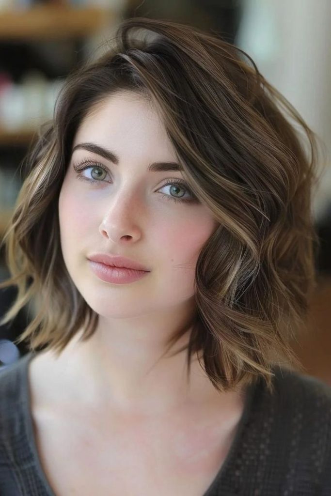 Soft wispy lob with natural sway