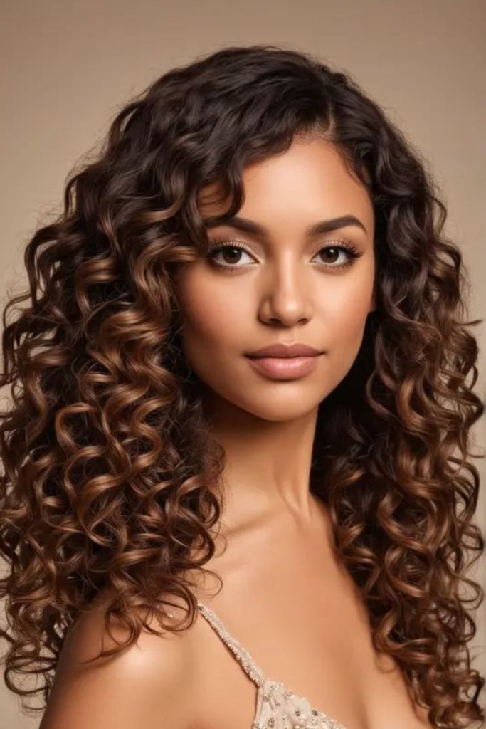 Spirals flaring outward like flames