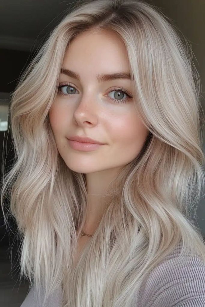 Pearl highlights floating across frozen hair