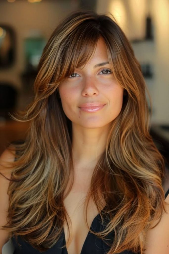 Wispy angled layers for soft motion