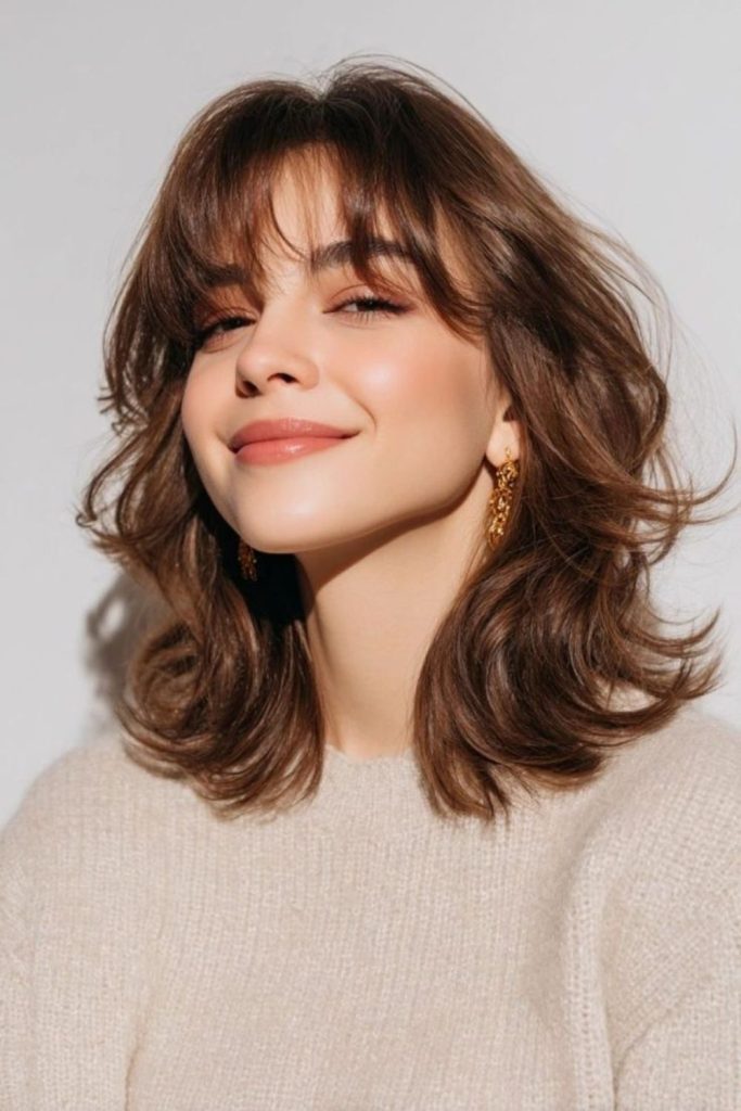 Wispy Curtain Fringe airy curtain bangs