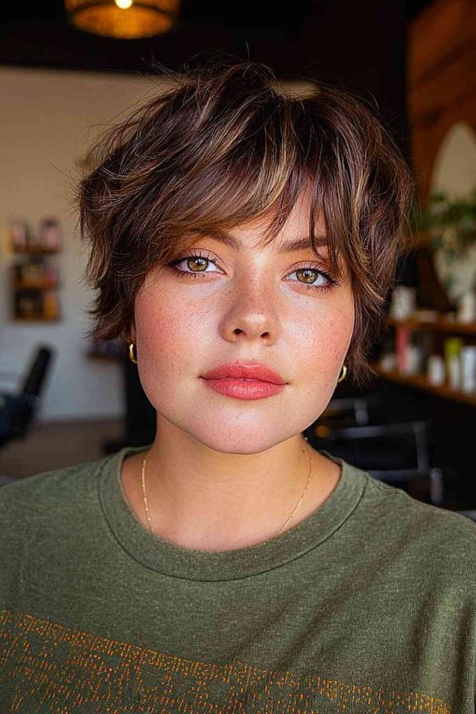 Wispy side shag with soft flicks