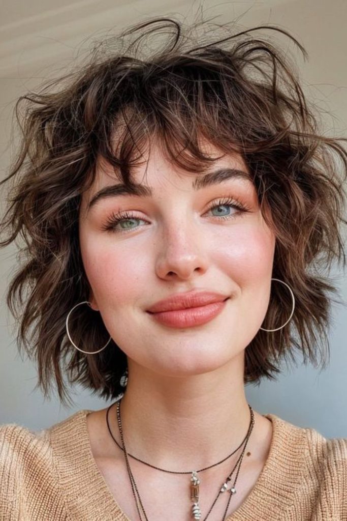 Wolf cut narrowing facial structure