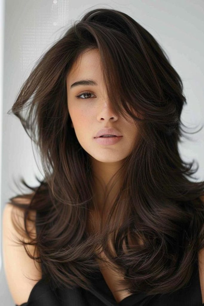 Sharp geometric hair cut design