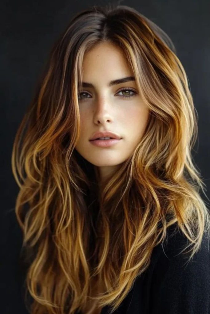 Soft caramel strands with layered dimension