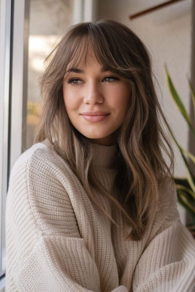 Delicate feathery strands with subtle curves