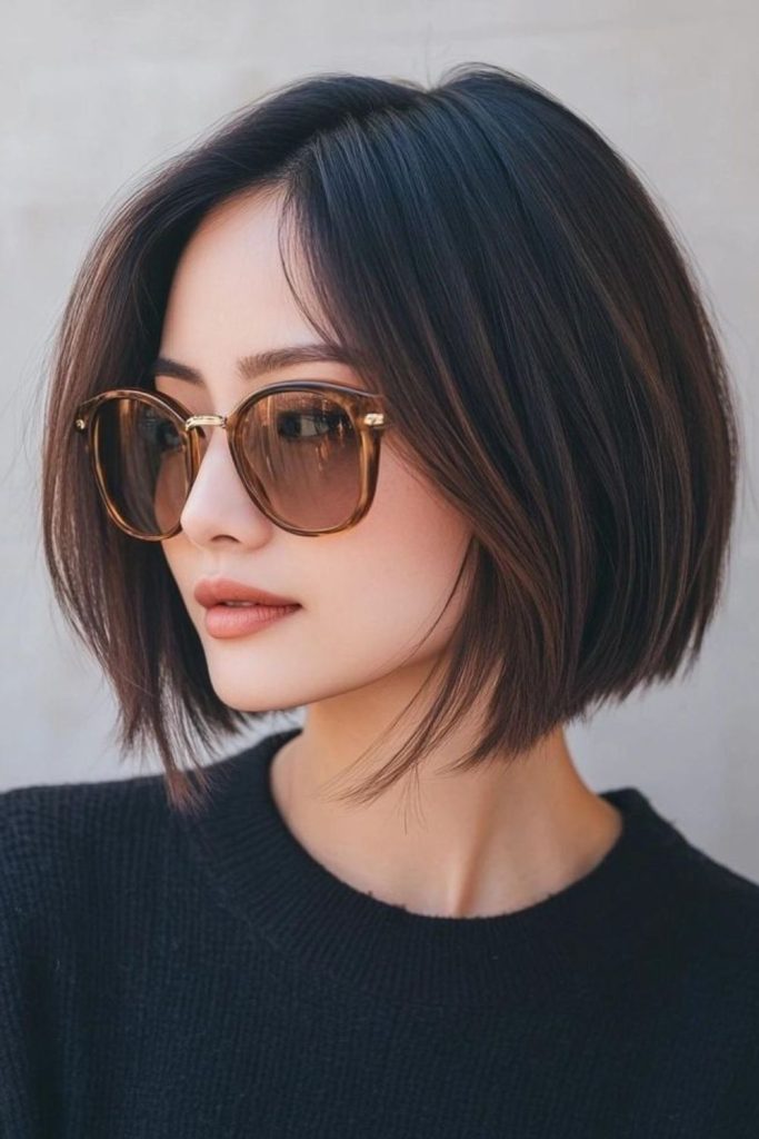 Ultra sleek reflective Italian bob.