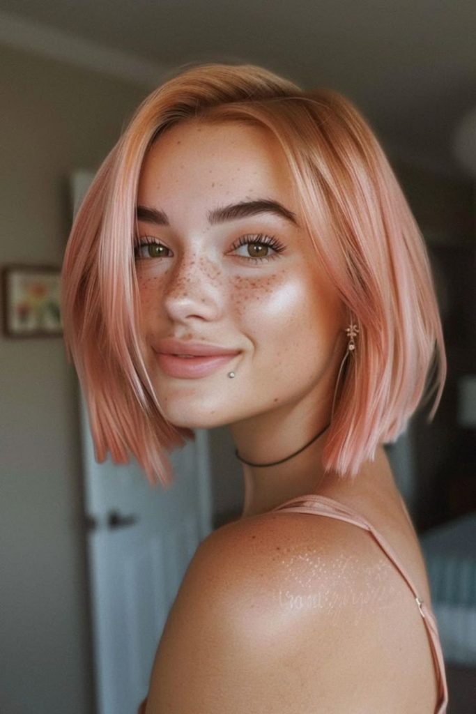 Coral breeze playful summer bob