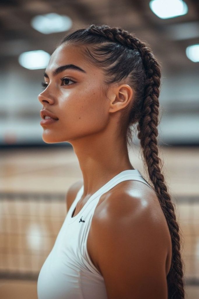 Boxer braids women basketball style