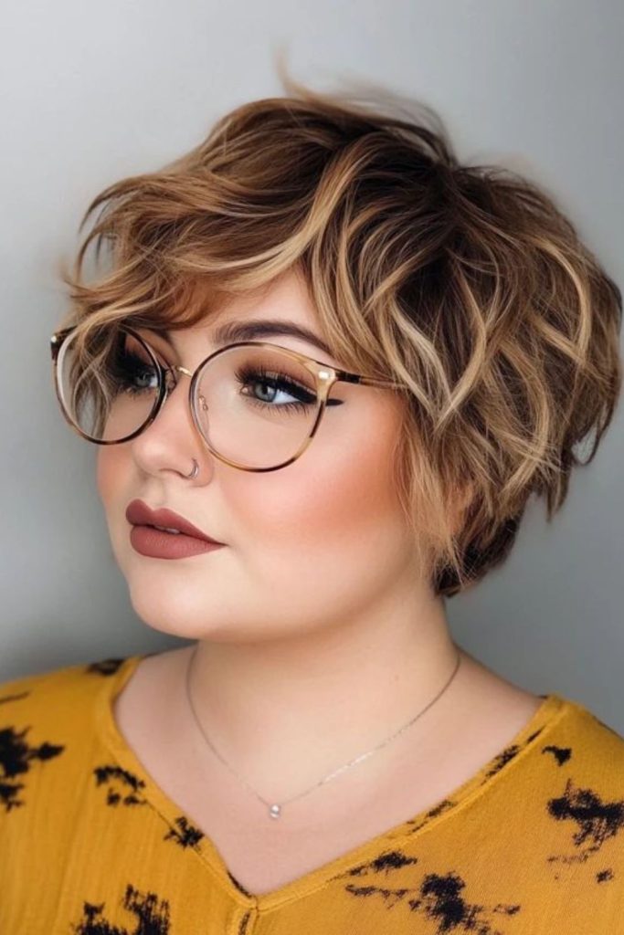 Fiery cropped pixie with textured shine