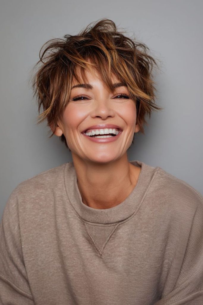 Feathered pixie soft playful spikes