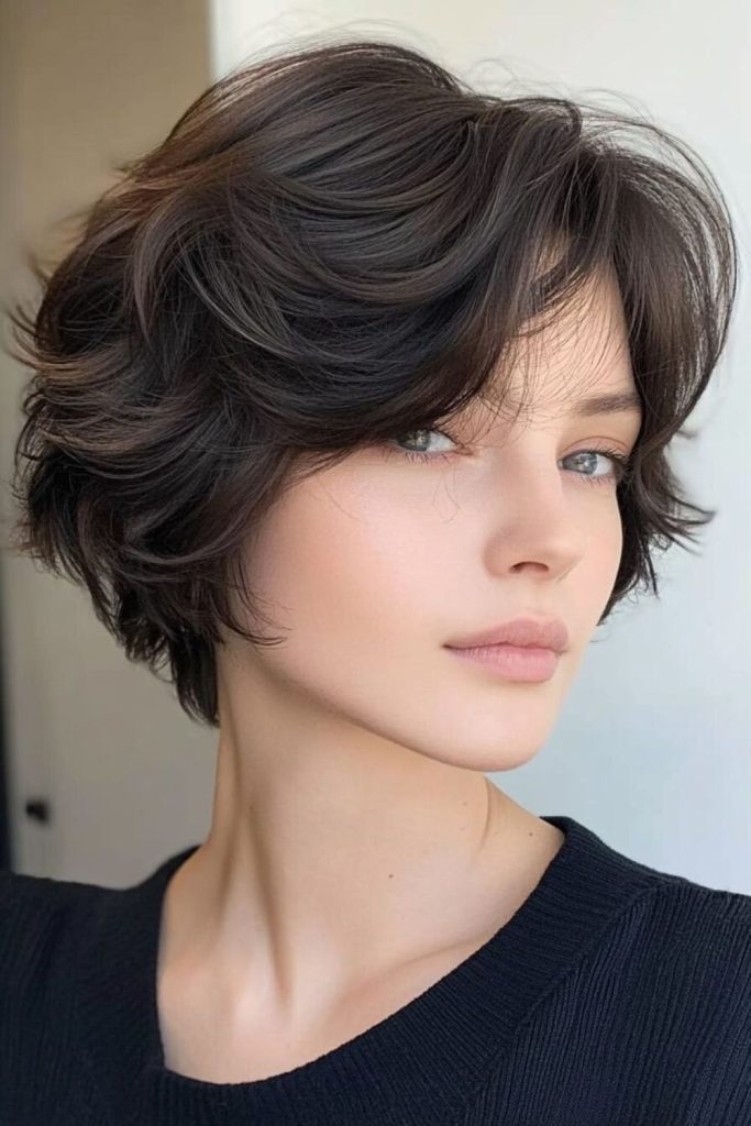 Light layered bob with playful flicks