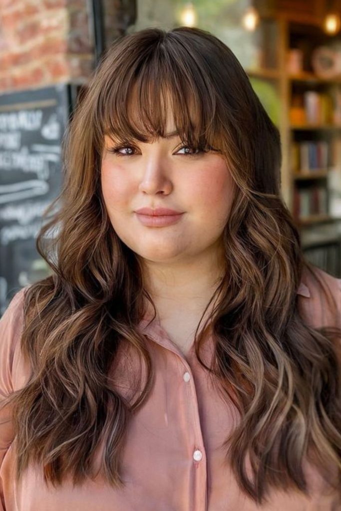 Floating soft fringe adds airy lift