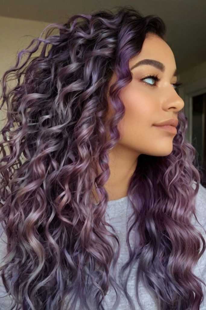 Lilac curls spring with whimsy