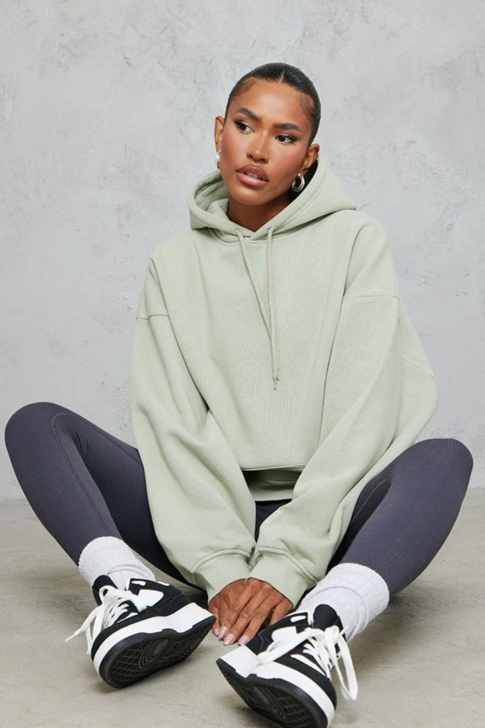 Pale mint hoodie with leggings