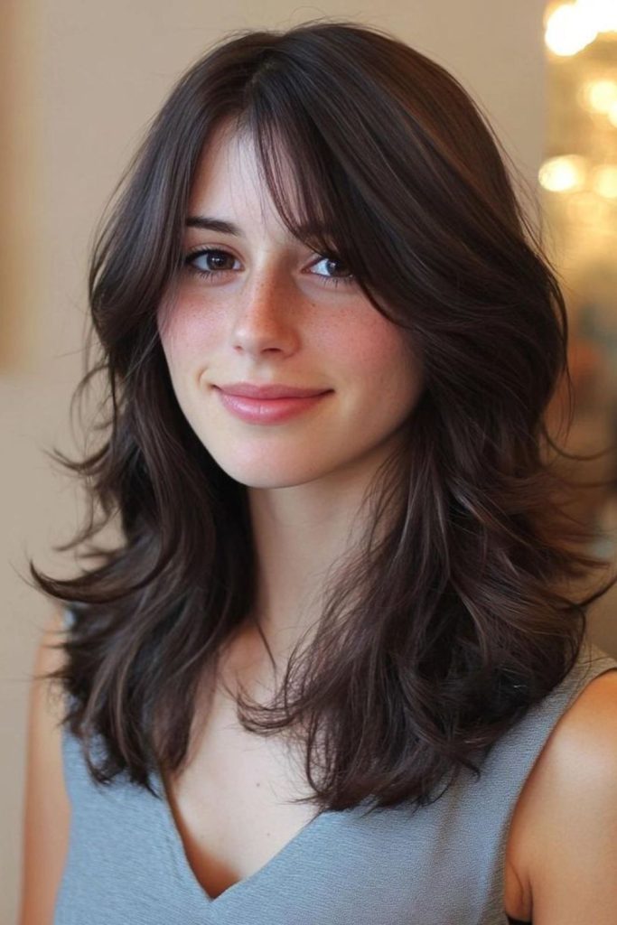 Smooth glassy waves with layered structure