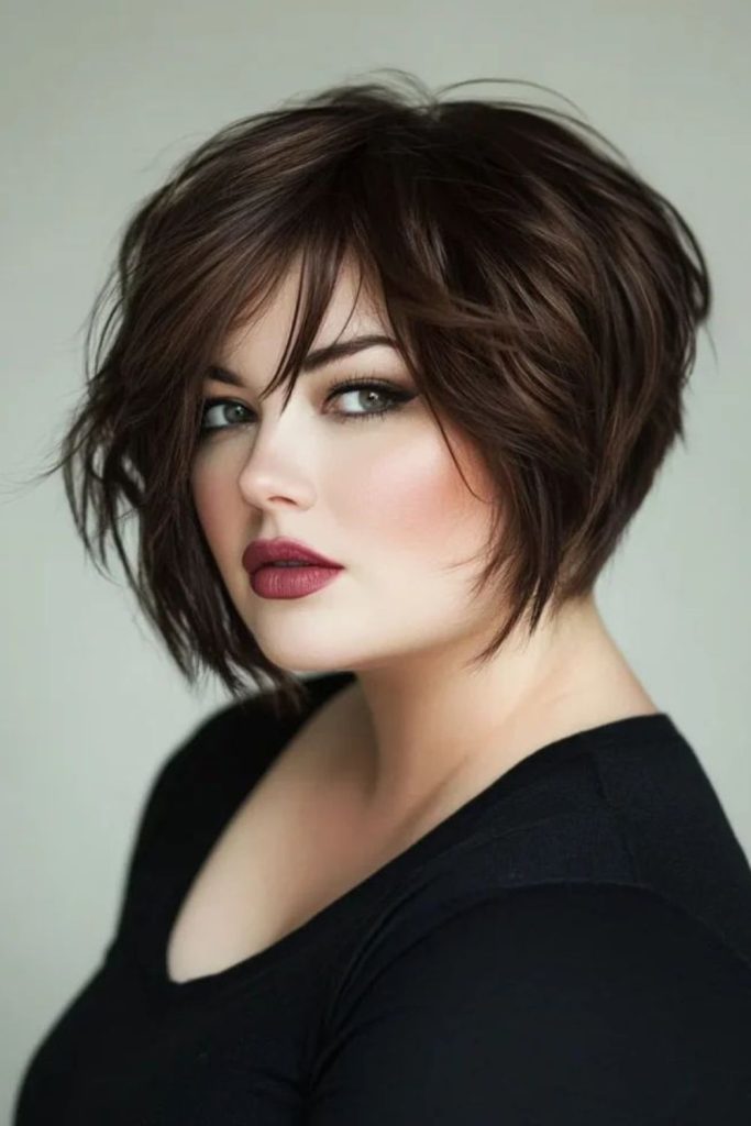 Collar shiver cut elongating neckline