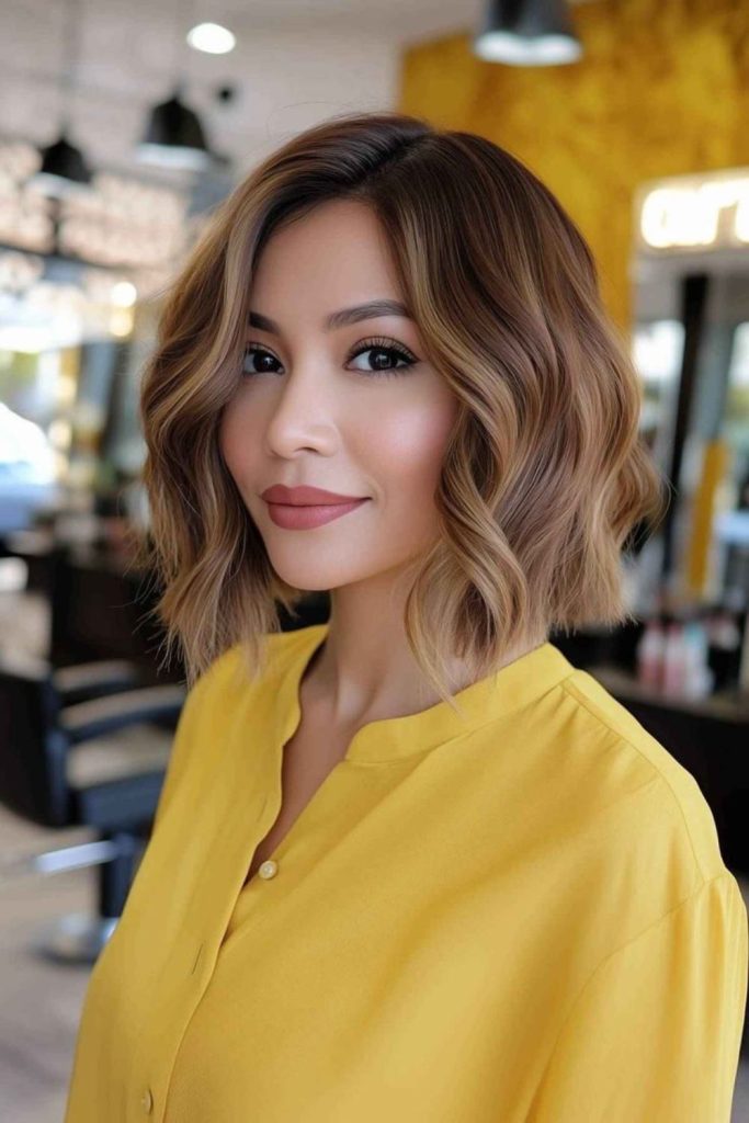 Honey butter soft blonde bob