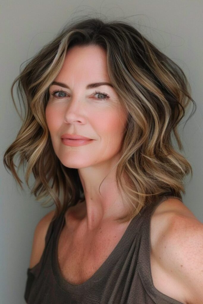 Layered wavy lob flowing motion