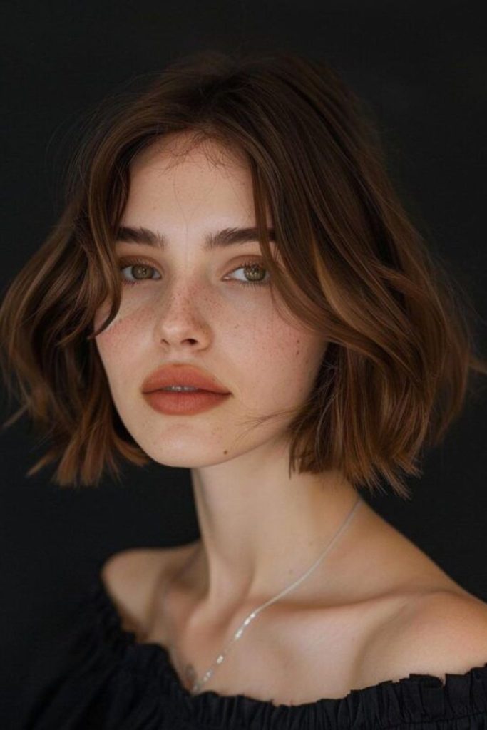 Soft airy Italian bob volume.
