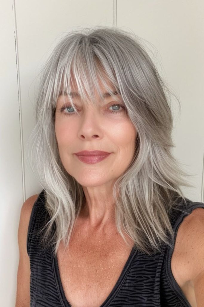 Long mist-layered lob with soft lift