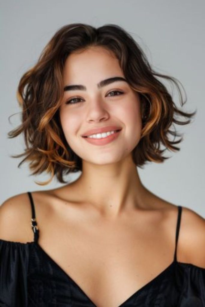 Mocha swirl rich toned bob