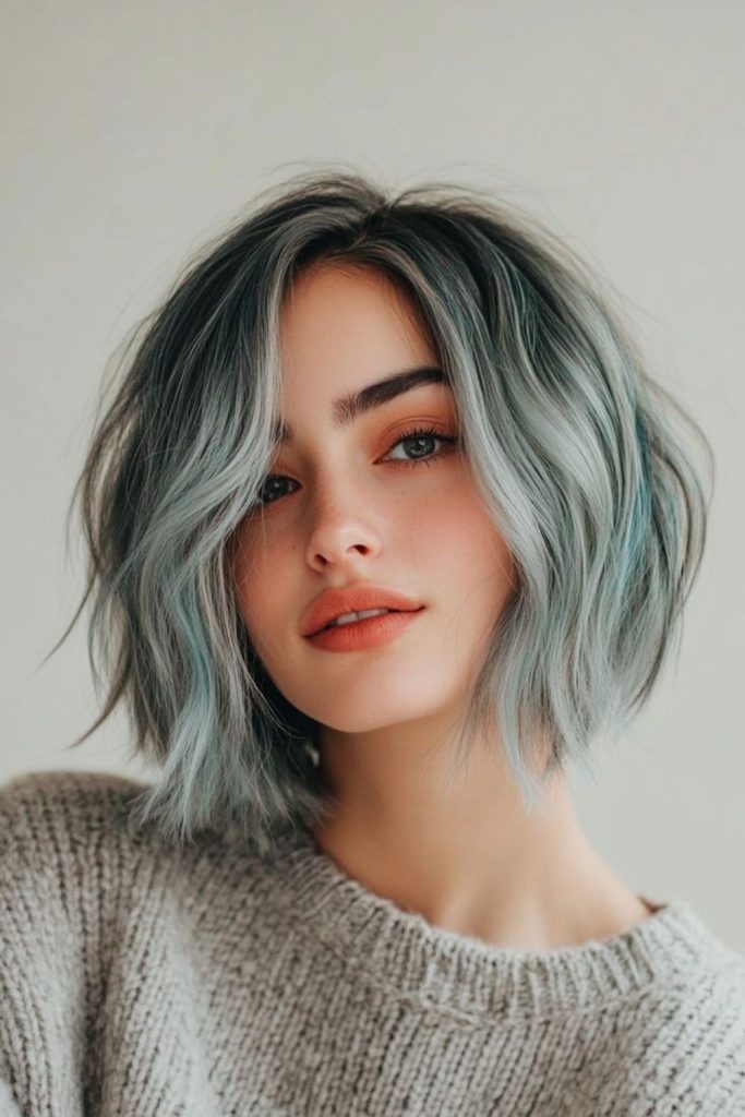 Mystic topaz artistic modern bob