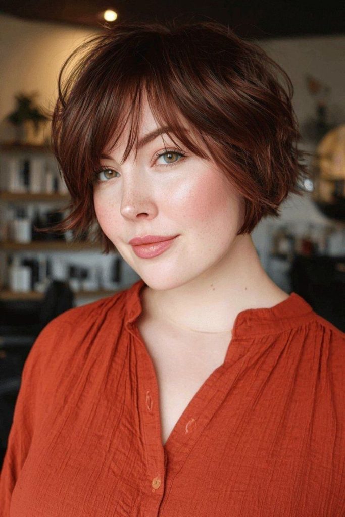 Shag bob aiding visual length